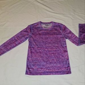 Champion Lightweight Purple Blue long sleeve Tee Shirt top. Girls